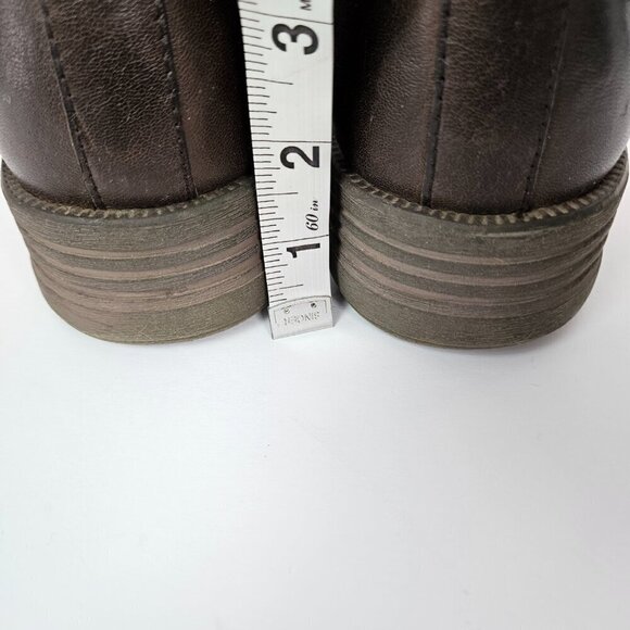 Rockport | Cobb Hill Collection Brunswick Cuff Red/Brown Leather Ankle Boot 9.5 - Picture 7 of 10